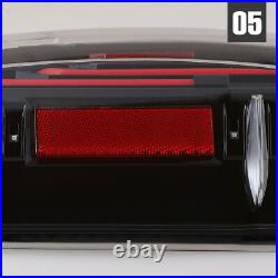 LED Tail Lights for 2014-2021 Toyota Tundra DRL Rear Lamps Pair Black Clear Lens