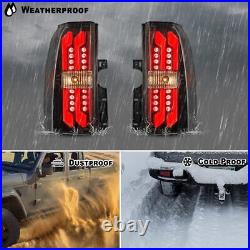 LED Tail Lights for 2015-2018 Chevy Suburban/Tahoe Black Smoke Lens Rear Lamps