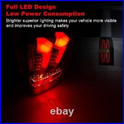 LED Tail Lights for 2015-2018 Chevy Suburban/Tahoe Black Smoke Lens Rear Lamps