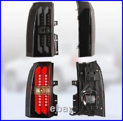 LED Tail Lights for 2015-2018 Chevy Suburban/Tahoe Black Smoke Lens Rear Lamps