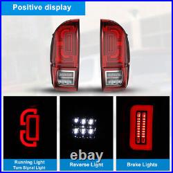 LED Tail Lights for 2016-2021 Toyota Tacoma Sequential Turn Signal Rear Lamp Set