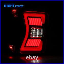 LED Tail Lights for 2019-2022 Jeep Gladiator JT Sequential Turn Signals Red Lens