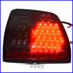 LED Tail Lights for 94-04 Chevy S10/GMC Sonoma Isuzu Black Smoke Brake Rear Lamp