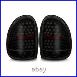 LED Tail Lights for 98-03 Dodge Durango 96-00 Caravan Rear Lamp Black Smoke Pair