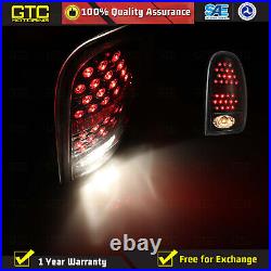LED Tail Lights for 98-03 Dodge Durango 96-00 Caravan Rear Lamp Pair Black Smoke