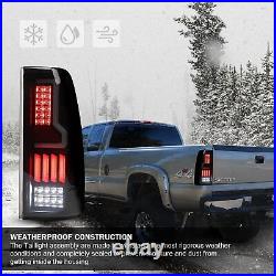 LED Tail Lights for 99-06 Chevy Silverado 99-03 GMC Sierra 1500 2500 3500 Smoke