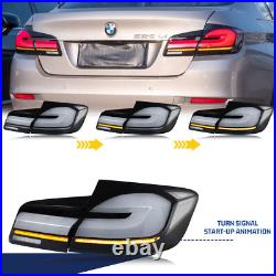 LED Tail Lights for BMW 5 Series F10 M5 2011-2016 Animation Grey Rear Lamps