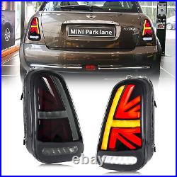 LED Tail Lights for BWM Mini Cooper R50 2001-2006 Sequential Smoked Rear Lamps