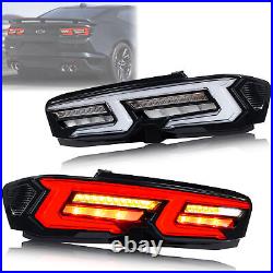 LED Tail Lights for Chevrolet Camaro Chevy 2019-2023 Sequential White Rear Lamps