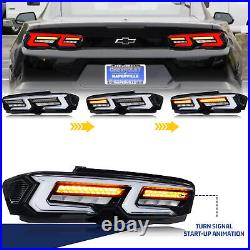 LED Tail Lights for Chevrolet Camaro Chevy 2019-2023 Sequential White Rear Lamps