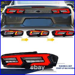 LED Tail Lights for Chevrolet Camaro Chevy 2019-2023 Sequential White Rear Lamps