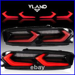 LED Tail Lights for Chevrolet Camaro Chevy 2019-2024 Sequential Red Rear Lamps