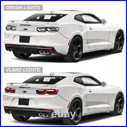 LED Tail Lights for Chevrolet Camaro Chevy 2019-2024 Sequential Red Rear Lamps