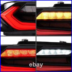 LED Tail Lights for Chevrolet Camaro Chevy 2019-2024 Sequential Red Rear Lamps