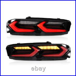 LED Tail Lights for Chevrolet Camaro Chevy 2019-2024 Sequential Red Rear Lamps