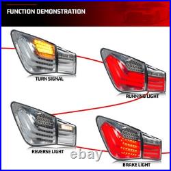 LED Tail Lights for Chevrolet Chevy Cruze 2010-2015 Black Rear Lamps Assembly