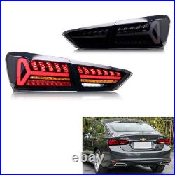 LED Tail Lights for Chevrolet Chevy Malibu 2019-2024 Black Rear Lamps Assembly