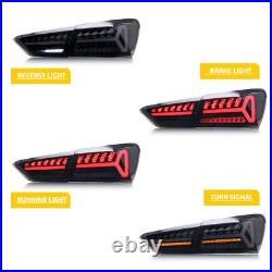 LED Tail Lights for Chevrolet Chevy Malibu 2019-2024 Black Rear Lamps Assembly