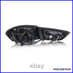LED Tail Lights for Chevrolet Chevy Malibu 2019-2024 Black Rear Lamps Assembly