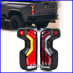 LED Tail Lights for Chevrolet Silverado 1500/2500/3500 2019-2023 Rear Lamps