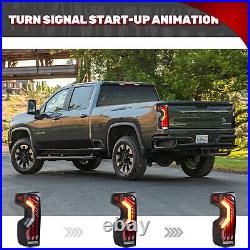 LED Tail Lights for Chevrolet Silverado 1500/2500/3500 2019-2023 Rear Lamps