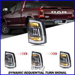 LED Tail Lights for Dodge Ram 1500 2500 3500 2009-2012 Clear Rear Lamp Assembly