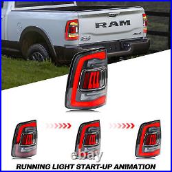 LED Tail Lights for Dodge Ram 1500 2500 3500 2009-2012 Clear Rear Lamp Assembly