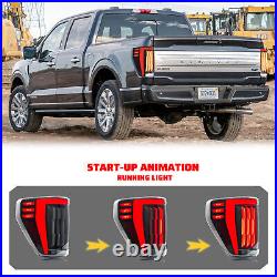 LED Tail Lights for Ford F-150 2021 2022 2023 F150 XL STX Sequential Rear Lamps