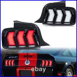 LED Tail Lights for Ford Mustang 2005-2009 S-197 5th Gen Sequential Rear Lamps
