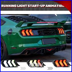 LED Tail Lights for Ford Mustang 2015-2023 Animation Sequential Rear Lamps