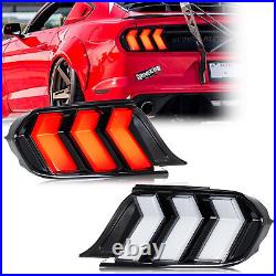 LED Tail Lights for Ford Mustang 2015-2023 S550 GT Rear Lamps Pair Assembly