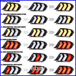 LED Tail Lights for Ford Mustang 2015-2023 S550 GT Rear Lamps Pair Assembly