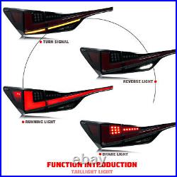 LED Tail Lights for Lexus GS350 GS200t GSF 2012-2015 Animation Black Rear Lamps