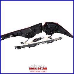 LED Tail Lights for Lexus GS350 GS200t GSF 2012-2015 Animation Black Rear Lamps