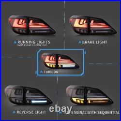 LED Tail Lights for Lexus RX350 RX450 2010-2015 Clear Rear Lamps Pair Assembly