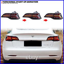 LED Tail Lights for Tesla Model 3 Model Y 2017-2022 Red Indicator Rear Lamps