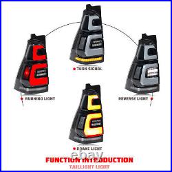 LED Tail Lights for Toyota 4Runner 4th GEN 03-09 Sequential Animation Rear Lamps