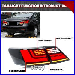 LED Tail Lights for Toyota Camry 2007-2011 Black Animation Rear Lamps Assembly