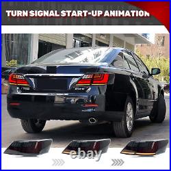 LED Tail Lights for Toyota Camry 2007-2011 Black Animation Rear Lamps Assembly