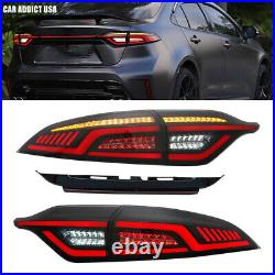 LED Tail Lights for Toyota Corolla 2020-2024 Rear Lamp LH&RH Taillight Set