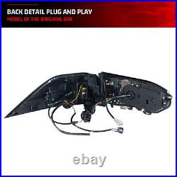 LED Tail Lights for Toyota RAV4 2019-2023 Sequential Signal Black Rear Lamps