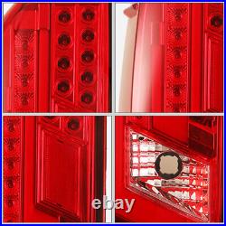 LED Tail Lights for Toyota Tundra 2014-2020 Brake Rear Lamps Black Red Lens Pair