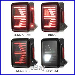 LED Tail Lights with Reverse Light Turn Signal Lamps for Jeep Wrangler JK 07-17