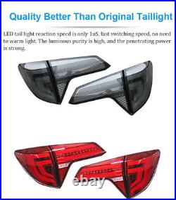 LED Tail lights Assembly For Honda HR-V 16-19 Dark Sequential Turn Signal 1 Pair