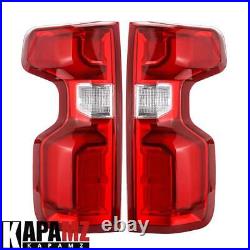 LED Tail lights For 2019 2020 21-2023 Chevy Silverado 1500 Rear Brake Stop Lamps