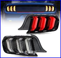 LED Tail lights For Ford Mustang 2015-2022 Sequential Indicator Rear Brake Lamps