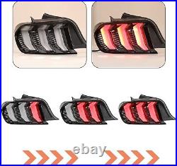 LED Tail lights For Ford Mustang 2015-2022 Sequential Indicator Rear Brake Lamps