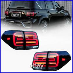 LED Tail lights For Nissan Armada 2017-2020 Blackout Sequential Rear Lamps