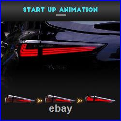 LED Tail lights For Toyota Highlander 2020-2023 Smoke Rear Lamps Animation