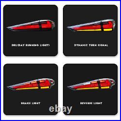 LED Tail lights For Toyota Highlander 2020-2023 Smoke Rear Lamps Animation